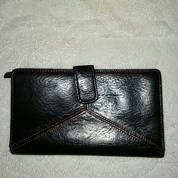 Black  Wilson's Leather purse with matching wallet - Picture 2 of 7